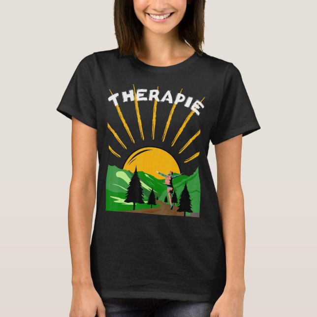 Camiseta Terapêutica Natureza Montanha Montes Caminhando So (Frente)