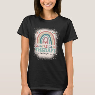 Camiseta Terapêutica Ocupacional Do Arco-Íris Branqueado
