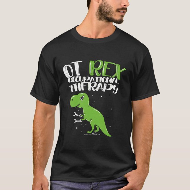 Camiseta Terapêutica Ocupacional Ot Rex (Frente)