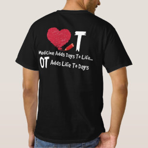 Camiseta Terapêutica Profissional Adiciona Vida Aos Dias D