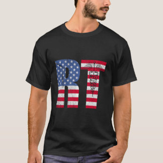Camiseta Terapêutica Respiratória Bandeira Americana Rt Res