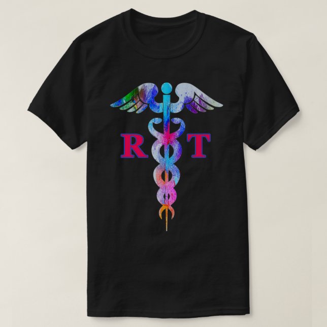 Camiseta Terapêutica Respiratória de RT Caduceus Especialis (Frente do Design)