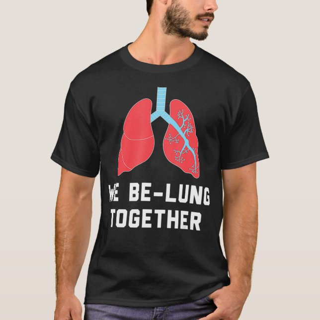 Camiseta Terapêutica Respiratória Engraçada Transplante Pul (Frente)
