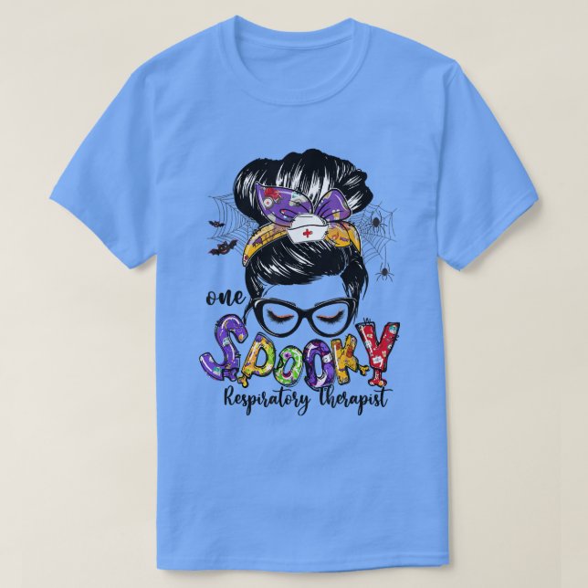 Camiseta Terapêutica Respiratória Mensagem Bun Feliz Hallow (Frente do Design)