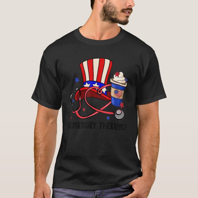 Camiseta Terapêutica Respiratória Taça Usa Tio Sam Hat Stet (Frente)