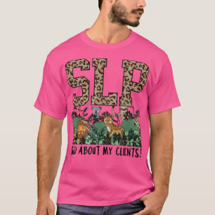 Camiseta Terapêutica Trendy Speech SLP Terapêutica Cute Leo