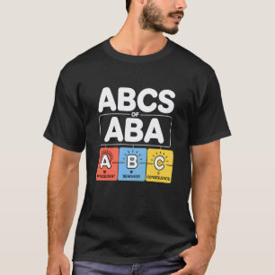 Camiseta Terapia ABA Engraçada ABC Analistas de Comportamen