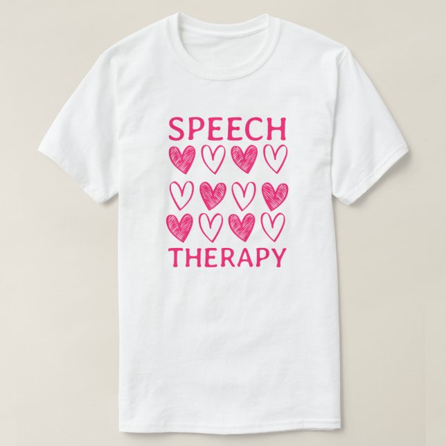Camiseta Terapia da Fala Fofa Terapeuta da Fala (Frente do Design)