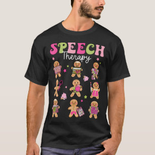 Camiseta Terapia da Fala Natal Cookies de Terapia Slp Ginge