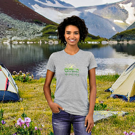 Camiseta Terapia da natureza Acampamento familiar personali