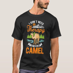 Camiseta Terapia de Camelo Grande Camelo Dromedário Camelo