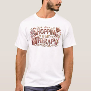 Camiseta Terapia de Compras Elegante Expressão Artística