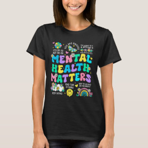 Camiseta Terapia de conscientização da saúde mental cérebro