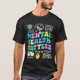 Camiseta Terapia de conscientização da saúde mental cérebro