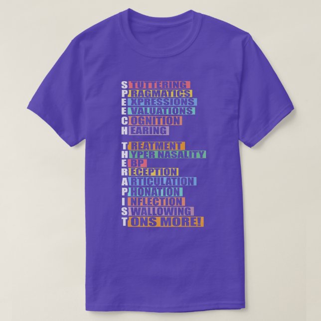 Camiseta Terapia de Discurso Dicionário (Frente do Design)