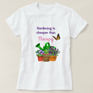 Camiseta Terapia de Jardim com Jardim de Plantas Potentes