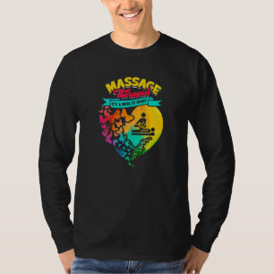 Camiseta Terapia de Massagem É uma obra de terapia cardíaca