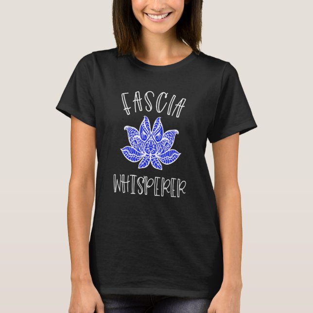Camiseta Terapia de Massagem Fascia Whisperer Lotus Myofasc (Frente)