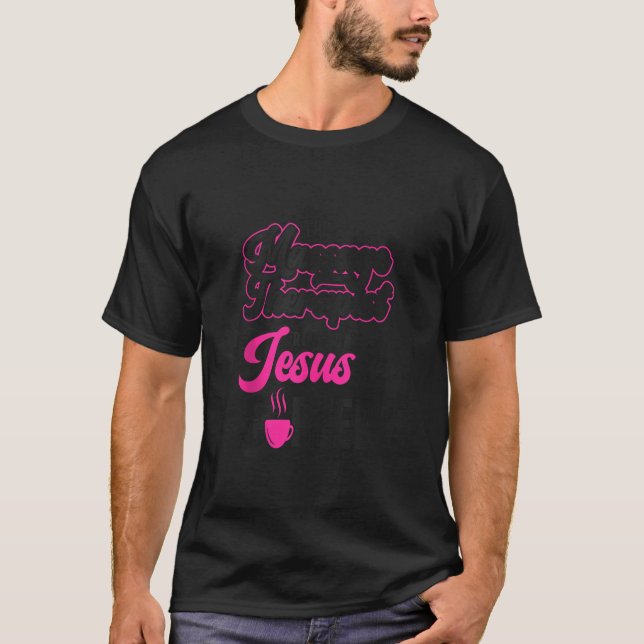 Camiseta Terapia de Massagem Licenciada Terapia de Café Jes (Frente)