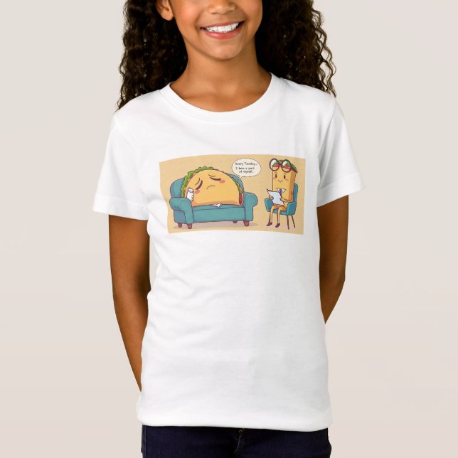 Camiseta Terapia do Taco Terapêutica - Arte Comida Engraçad (Frente)