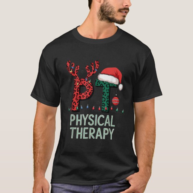 Camiseta Terapia Física Natal Terapia de Chapéu Santa (Frente)