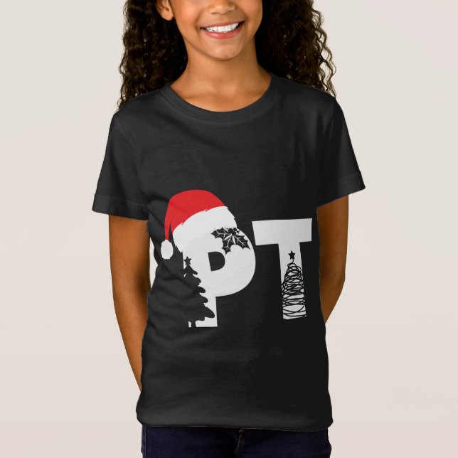 Camiseta Terapia Física PT Santa que Natal Físico (Frente)