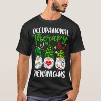 Camiseta Terapia Ocupacional Amor Shenanigans Gnomos Rua Pa