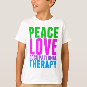 Camiseta Terapia Ocupacional de Paz e Amor