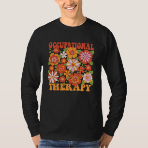 Camiseta Terapia Ocupacional Floral Assistente de Terapeuta