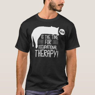 Camiseta Terapia Ocupacional Gato TO para o ocupacional o