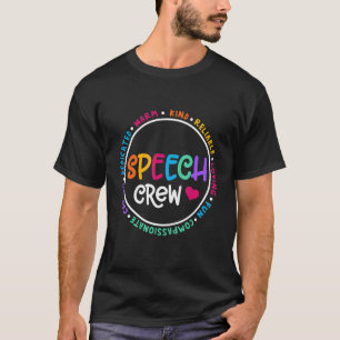 Camiseta Terapia Patologista de Língua Falante SLP TEAM ou