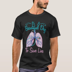 Camiseta Terapia Respiratória Belo Dia Para Salvar Vidas