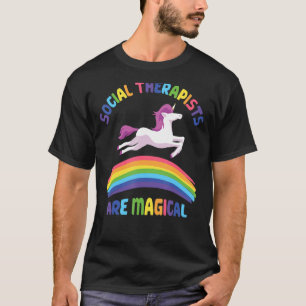 Camiseta Terapista Mágico da Unicórnio Terapista Social