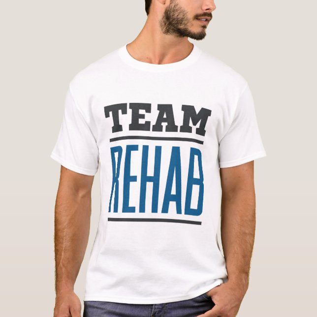 Camiseta Terapista Técnico de Reabilitação de Equipe (Frente)