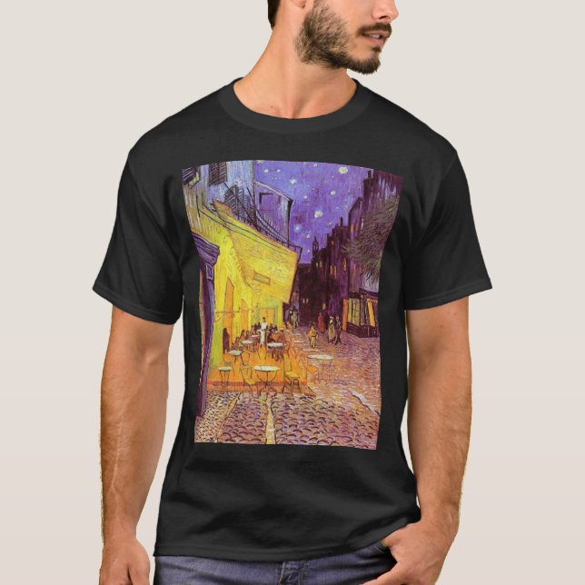 Camiseta terasse de vincent Willem camionete caf do gogh de (Frente)