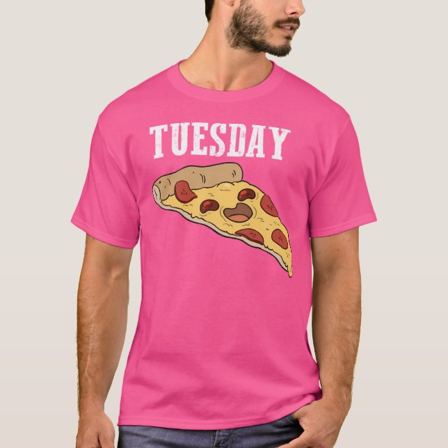 Camiseta Terça-feira é dia da pizza (Frente)