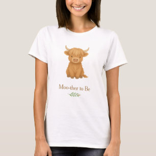 Camiseta Terça-mãe de vaca de Highland para ser T-Shirt