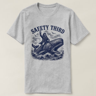 Camiseta Terceira Segurança Divertida Sarcástica Náutica Ca