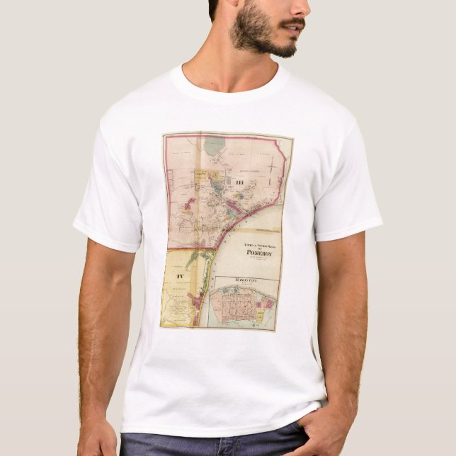 Camiseta Terceiras e quartas divisões de Pomeroy (Frente)