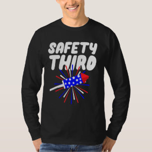Camiseta Terceiro diretor de segurança para bombeiros 4 de