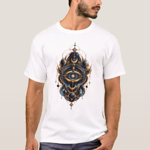 Camiseta Terceiro Olho Cósmico Geometria Sagrada – Celeste