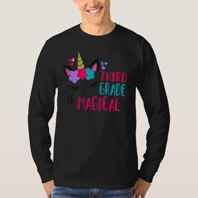 Camiseta Terceiro Primeiro Dia De Meninas Escolares Do Unic (Frente)