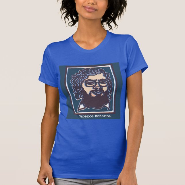 Camiseta Terence McKenna tee by FacePrints (Frente)