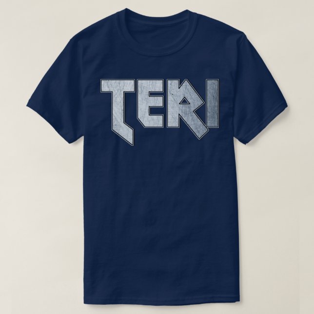 Camiseta Teri de metal pesado (Frente do Design)