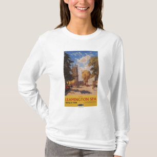 Camiseta Termas reais, poster britânico das estradas de