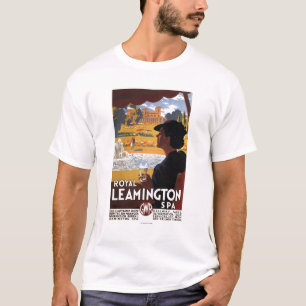 Camiseta Termas reais, poster do trilho da água potável d