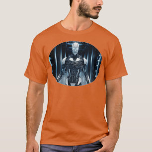 Camiseta Terminador Robô Branco