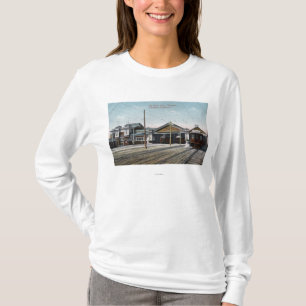 Camiseta Terminal e estrada de ferro chaves de balsa da