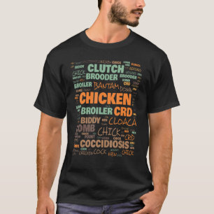 Camiseta Terminologia de Fazenda de frango Termos Usados Fr