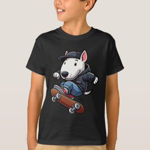 Camiseta Térmita Inglês Skate Patinando Cachorro Engraçado 
